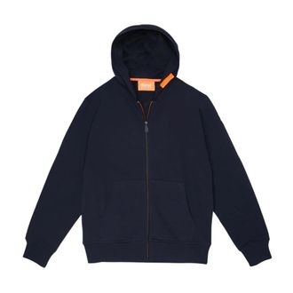 Suns Comfortabele Hoodie voor Zonnige Dagen - Heren - Vesten met rits - Blauw - S - Katoen - Hoodies & sweatvesten