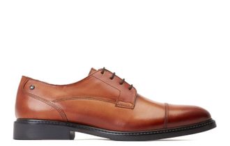 Base London Magnus Mens Leather Shoes - Tan - Size UK 6