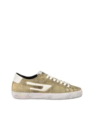 Diesel Brown/White Leather Sneakers