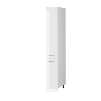 Vicco Mueble Despensa Universal R-line, Blanco Alto Brillo, 30 Cm Con Puertas