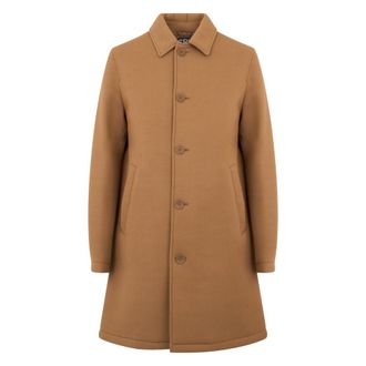 Herno Jas met kraag - Heren - Mantel - Bruin - L - Jassen