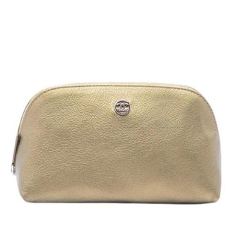Chanel Pre-owned Leather chanel-bags - Dames - Pre-owned - Geel - Maat: ONE Size Leer