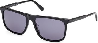 GANT GA00034 01A Mens Sunglasses Black Size 57