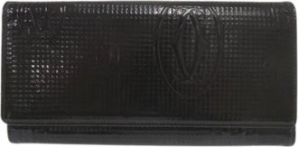 Cartier Pre-owned Wallets, female, Black, Size: ONE SIZE Pre-owned Happy Birthday Long wallet (bi-fold)
