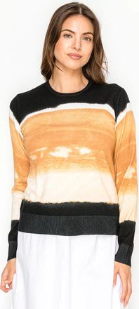 YAL New York Camel Gradient Knit Sweater