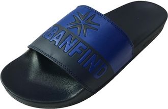 Generic Mens Casual Leather Sandal Home Indoor Beach Fashion Slippers Slides for Men, Blue, 9 UK
