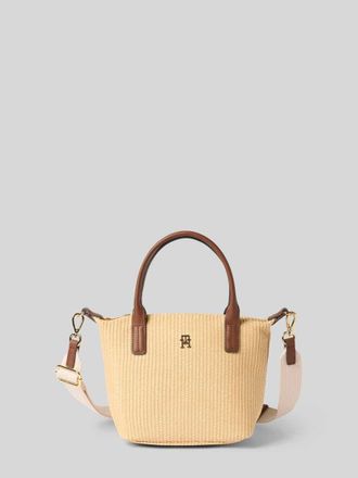 Tommy Hilfiger Henkeltasche aus Bast in Sand, Gr&ouml;&szlig;e 1
