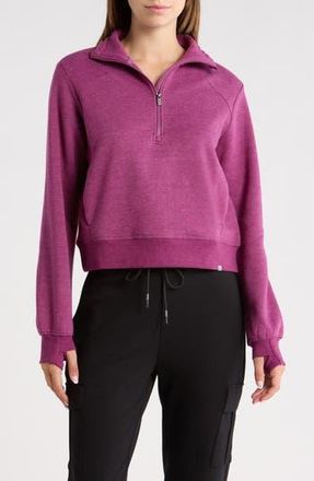 Marika Onyx Half Zip Pullover in Heather Magenta Purple at Nordstrom Rack, Size X-Large