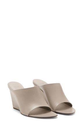 Mango Wedge Slide Sandal in Grey at Nordstrom, Size 9.5Us