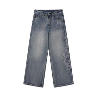Ed Hardy Heren, Jeans, Blauw, Maat: 2XL Katoen