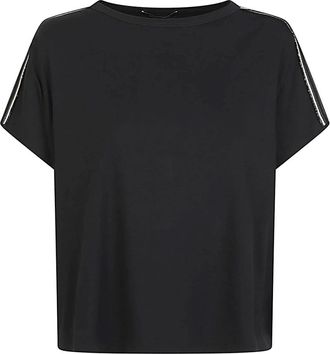 Fabiana Filippi T-shirt met ronde hals - Dames - T-shirts - Blauw - S - Tops