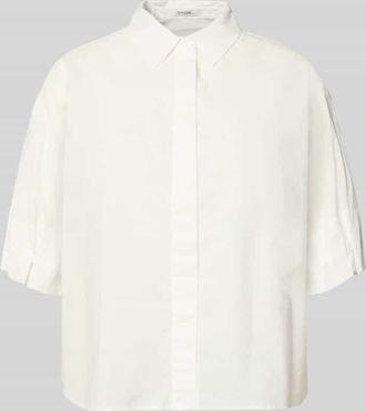 OPUS Relaxed Fit Bluse mit verdeckter Knopfleiste Modell Finoa in Offwhite, Gr&ouml;&szlig;e 36