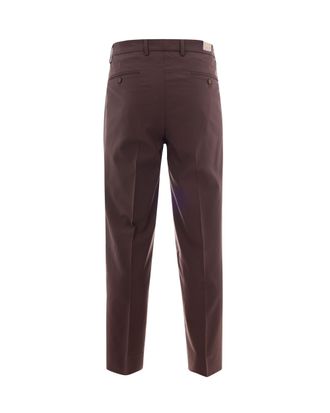 BRIGLIA 1949 Mens Trousers Manhattan Brown Wool Polyester; Lining Cotton