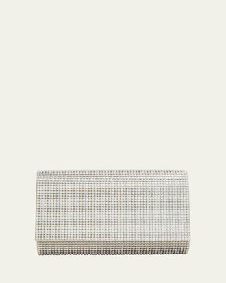 Judith Leiber Fizzy Crystal Flap Clutch Bag