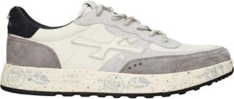 Premiata Nous 8466 - Heren - Sneakers - Wit - 42 EU - Leer - Schoenen