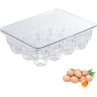 OEM Caja De Pl&aacute;stico Para Almacenar Huevos, Recipiente Port&aacute;til Para Refrigerador Y Cocina, Para Protecci&oacute;n - Crezuo