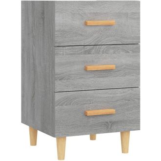 vidaXL Bedside Cabinet Grey Sonoma 40x40x66 cm Engineered Wood Vidaxl