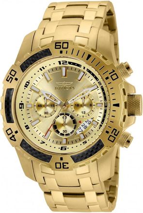 Invicta Pro Diver Gold Chronograph Mens Watch 24860