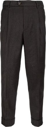 Pantaloni Torino Broeken, Heren, Bruin, L, Katoen, Heren Knoop Rits Broek