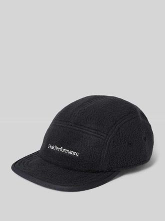 Peak Performance Basecap in Fleece-Optik mit Logo-Stitching in Black, Gr&ouml;&szlig;e 1