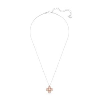 Swarovski Latisha Bloemen Hanger Ketting - Dames - Kettingen - Roze - ONE Size - Accessoires