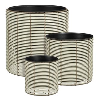 MiCa Decorations Maceta exterior Cesena Blanco H45xB45xL45cm