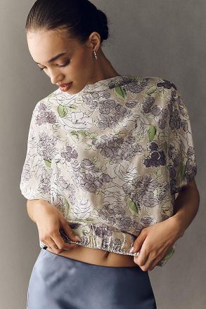 S/W/F High-Neck Blouson Top