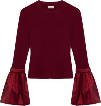 SIMKHAI Agata top met lange mouwen - Rood