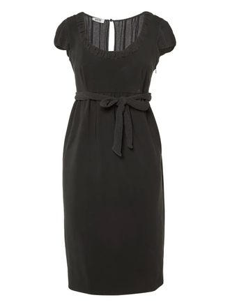 Moschino cap-sleeve midi dress - Black