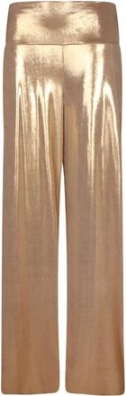 Norma Kamali Elephant Pant - Dames - Wijde Broeken - Grijs - M - Leer - Broeken