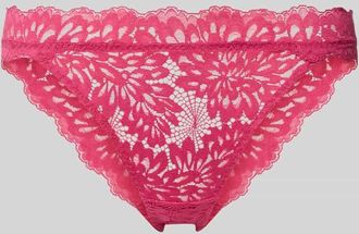 Neo Noir Neo Noir Slim Fit Slip mit floralem Allover-Spitzenbesatz Modell Lime in Pink, Gr&ouml;&szlig;e XS