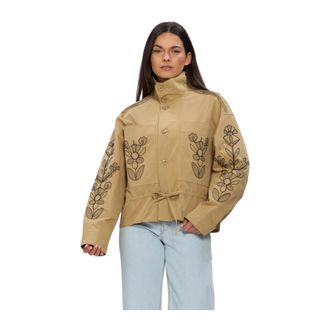 Antik Batik Maria Jacket - Dames - Jassen - Beige - Maat: S