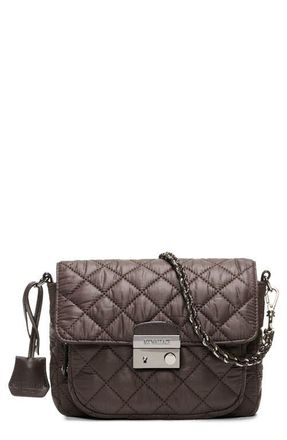 MZ Wallace Small Crosby Lock Crossbody Bag in Espresso at Nordstrom