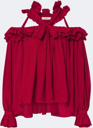 Chlo&eacute; Chlo&eacute; Top in seta jacquard