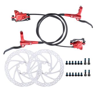 OEM Juego De Frenos De Disco Hidr&aacute;ulicos (rojo) Para Bicicleta De Monta&ntilde;a, Freno De Disco Para Bicicleta