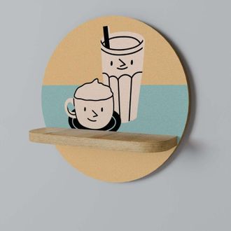 OEM Placeres Del Caf&eacute; Estante Redondo