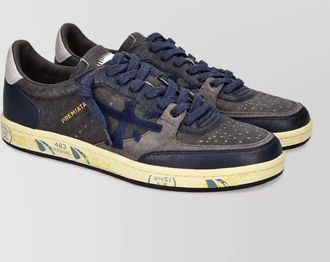 Premiata leather bskt clay lace-up sneakers
