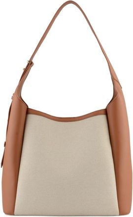 Pourchet S&eacute;vign&eacute; Coton Schoudertas - Dames - Schoudertassen - Bruin - ONE Size - Katoen - Tassen