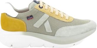 Callaghan Sneakers van textiel en su&egrave;de met Algoritmo technologie - Heren - Sneakers - Groen - 42 EU - Su&egrave;de - Schoenen