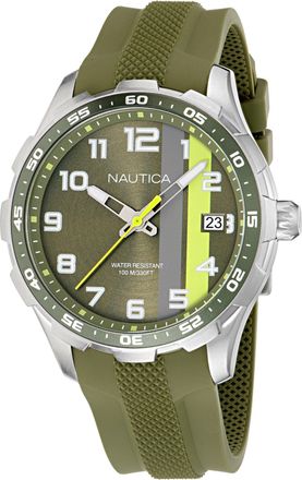 Nautica Nst Small 3-Hand Watch With Silicone Strap