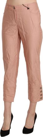 Ermanno Scervino Cotton High Waist Cropped Trouser Womens Pants