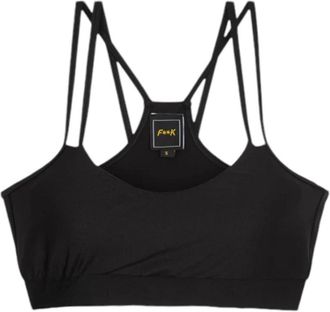 F**k Damesmode Synthetisch Model Fw 24-0600 - Dames - Sport BHs - Zwart - S - Fitness