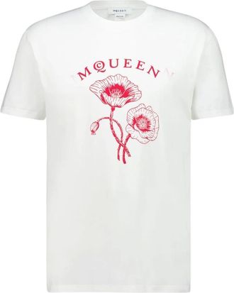 Alexander McQueen Hombre, Camisetas, Blanco, Talla: S