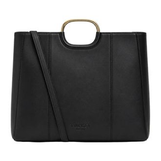 Twinset Tote Bags, female, Black, Size: ONE SIZE Tote Bag