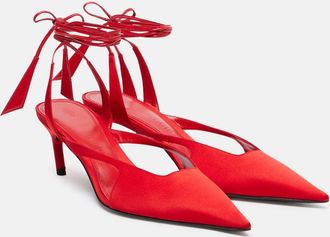 The Attico Satin pumps