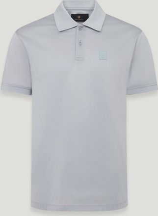Belstaff Steel Polo Mens Mercerised Cotton Quarry Blue Size 2XL
