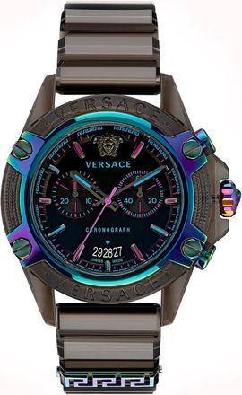 Versace Icon Active Horloge - Heren - Horloges - Zwart - ONE Size - Accessoires