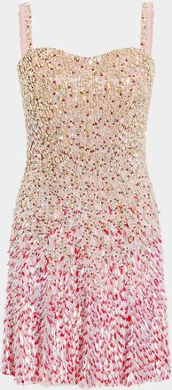 Jenny Packham Nima Sleeveless Embellished Mini Cocktail Dress
