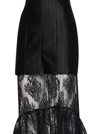 Giuseppe Di Morabito Bustier With Lace Skirt Dress - Black
