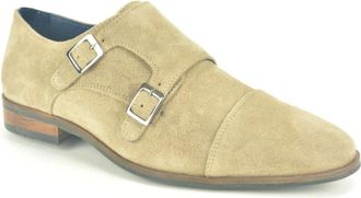 Berkelmans Schoenen, Heren, Beige, 41 EU, Gekleed 2 Gesp